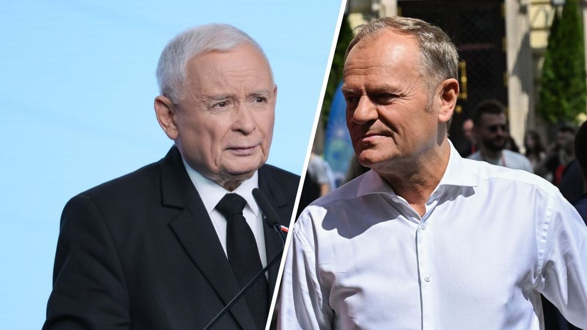 Kaczyński, Tusk
