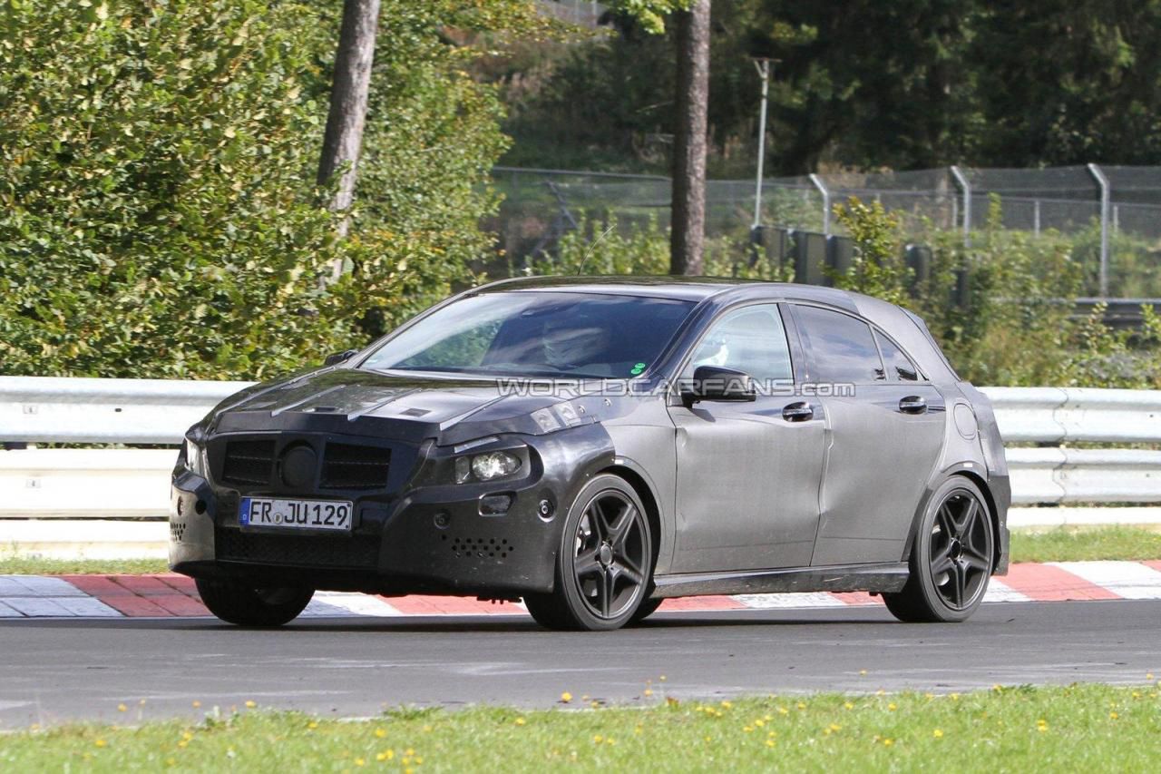 320 KM w nowej klasie A - wersja AMG wyszpiegowana na Nurburgring