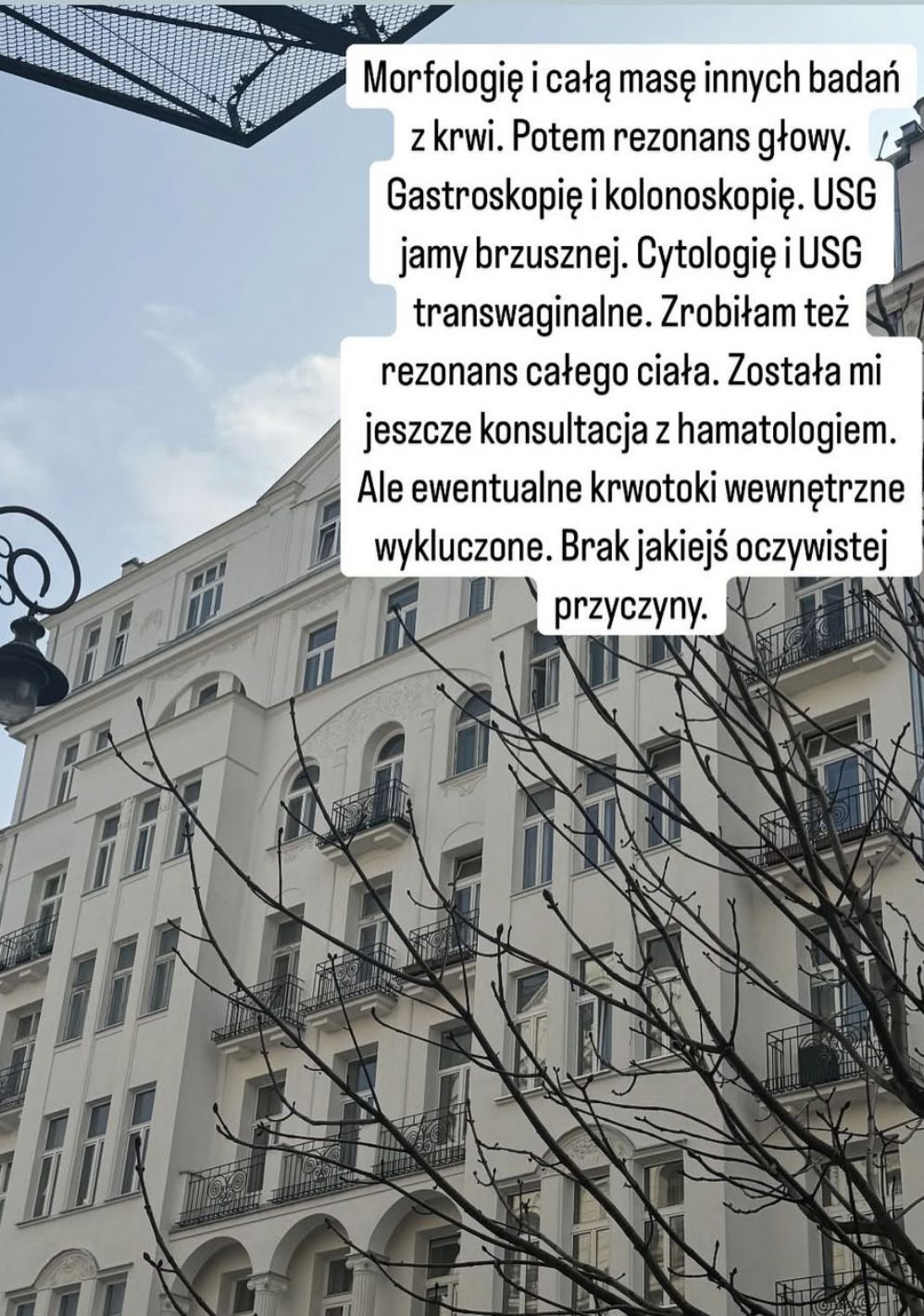 Anna Wendzikowska zmaga się z anemią