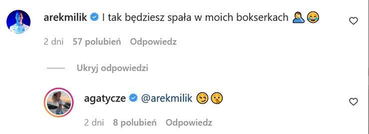 Arkadiusz Milik flirtuje z Agatycze