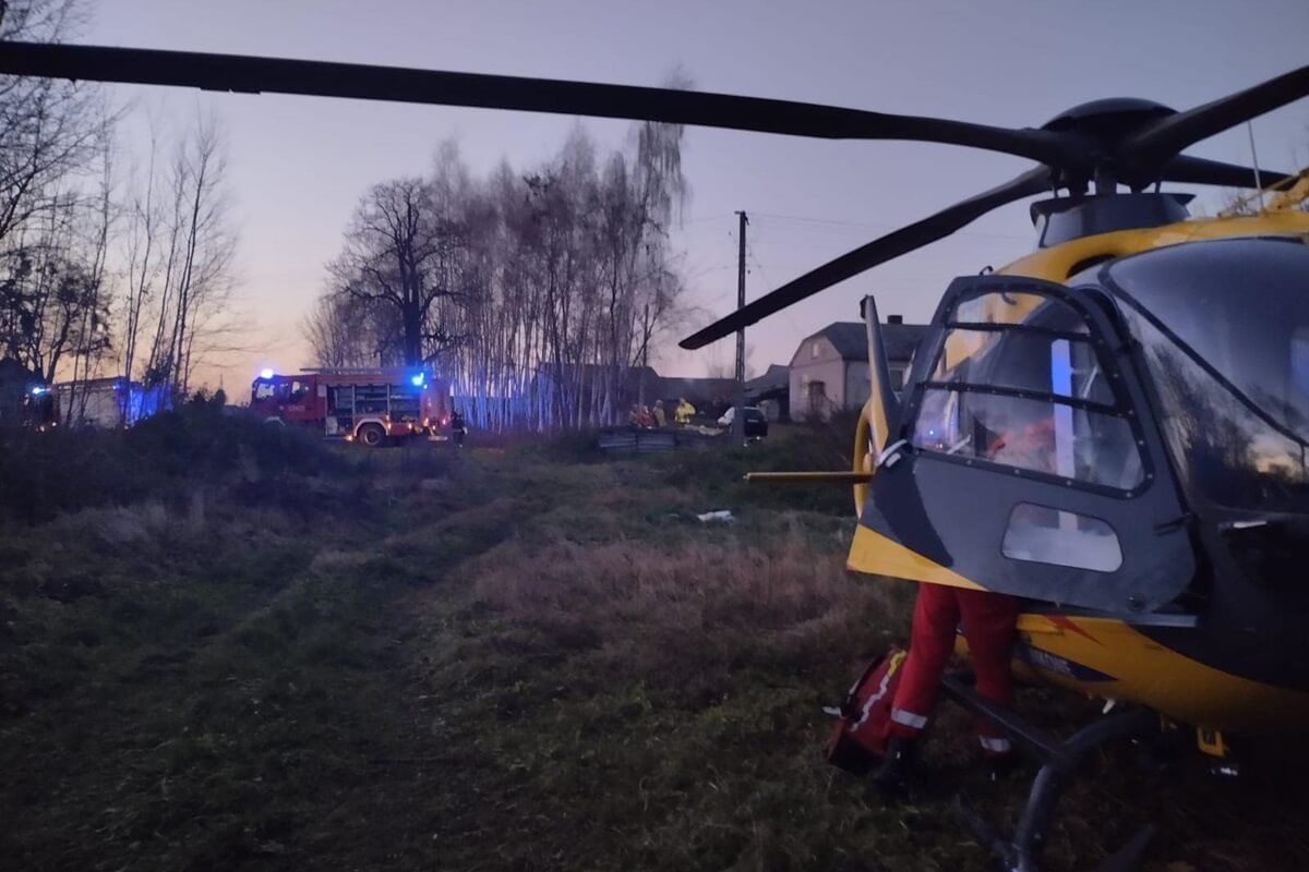Motocyklista uderzył w betonowe płyty Oleśnikach