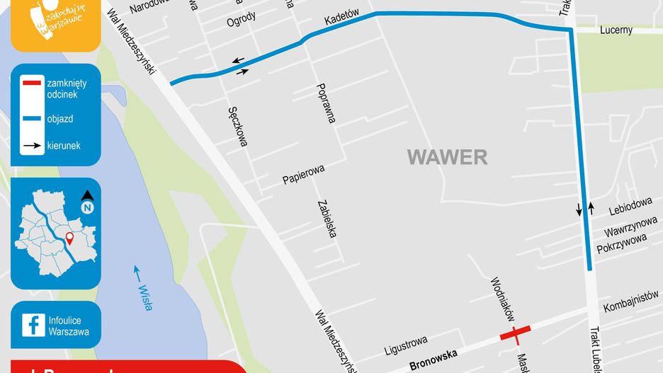 Warszawa. W najbliższych dniach będą utrudnienia w ruchu