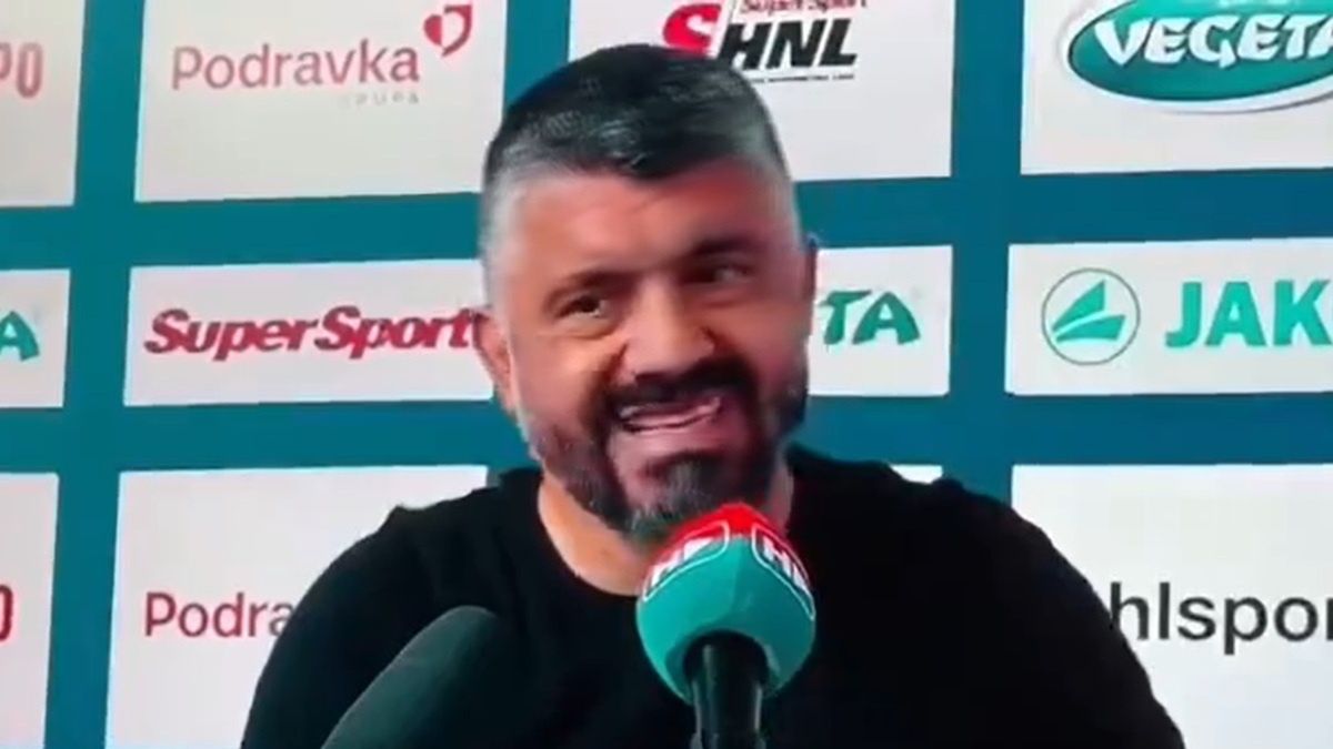 Gennaro Gattuso na konferencji prasowej