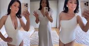 Cała na biało i gotowa na lato. Kasia Cichopek wdzięczy się przed lustrem i reklamuje stroje za prawie 900 złotych
