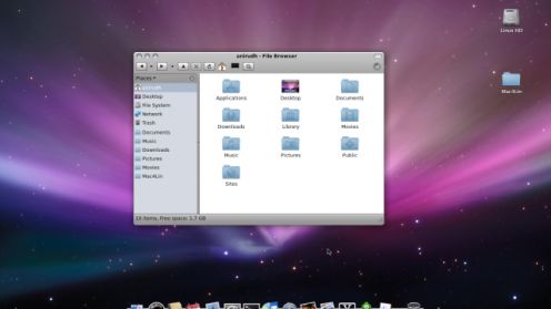 Wydano Mac4Lin 1.0 - zmień swojego Linuksa w Mac OS 1