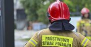 Pożar pod Warszawą. Dach hali zapadł się do środka