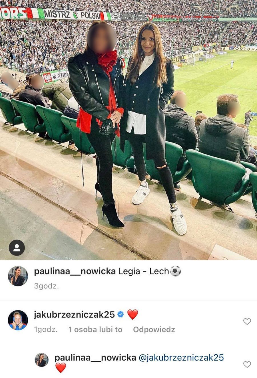 Paulina Nowicka kibicuje Rzeźniczakowi 