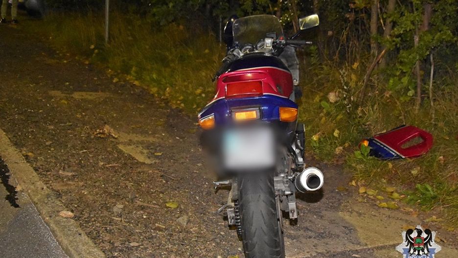 wypadek motocyklista