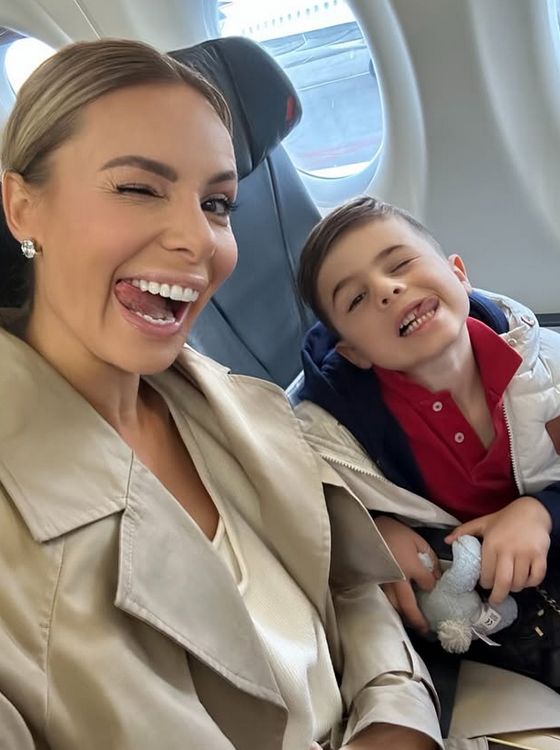 Izabela Janachowska z synem