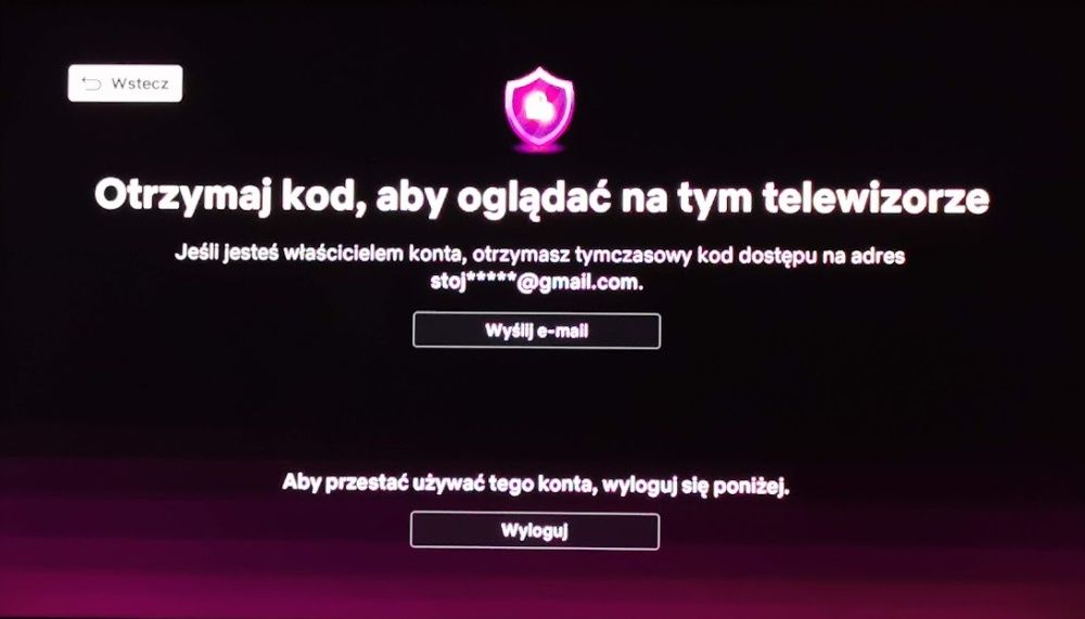weryfikacja użytkownika netflix