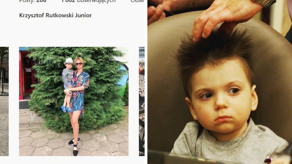 Konto Krzysztofa Rutkowskiego Juniora na Instagramie prowadzi jego matka