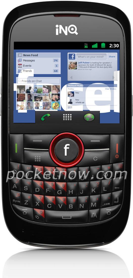 Telefon Facebooka to INQ Cloud Touch z Androidem?