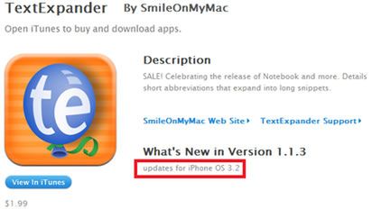 Pierwsza aplikacja dla iPhoneOS 3.2 już jest! 1