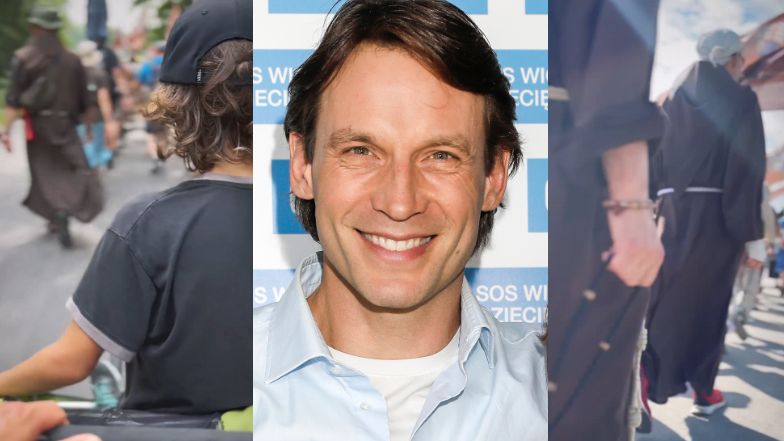 Tomasz Wolny pokazał wideo z pielgrzymki.