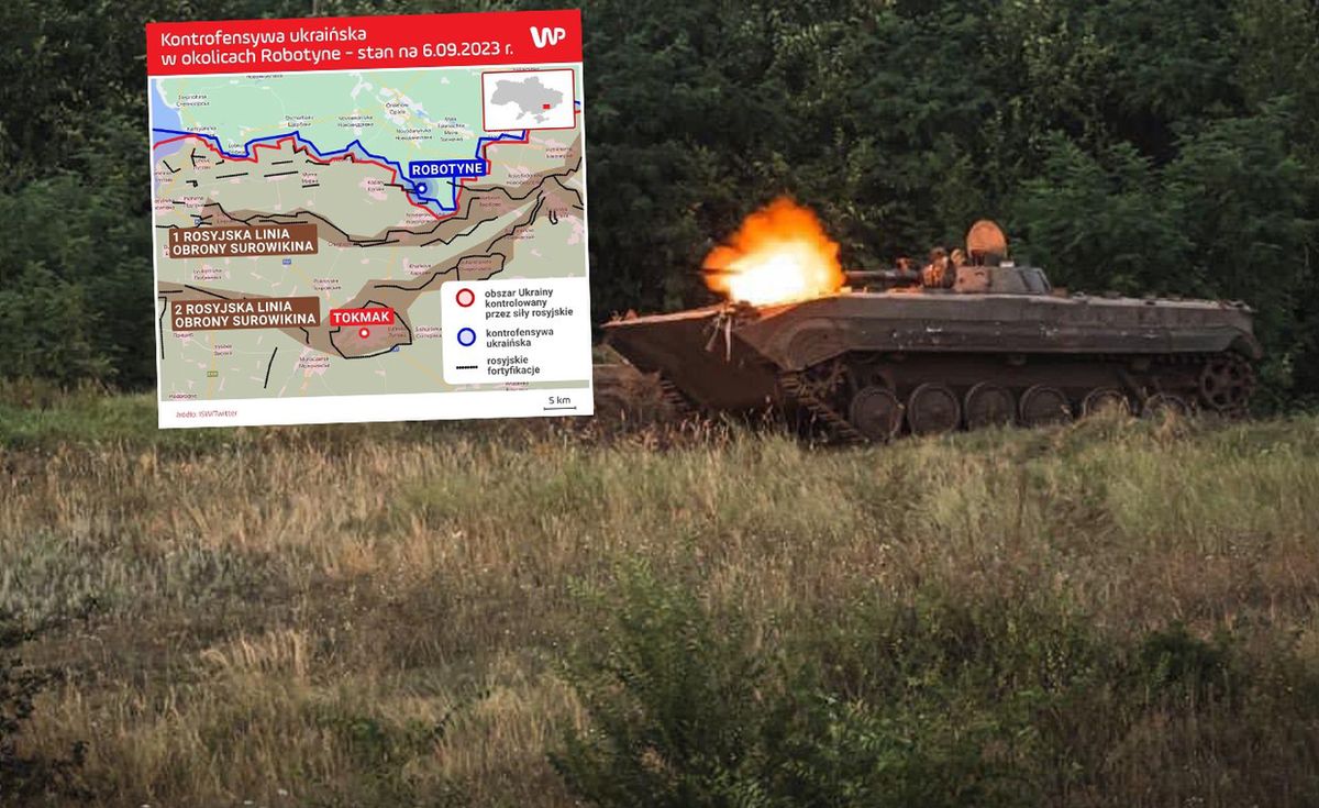 W tej chwili ukraińskie wojska znajdują się między pierwszą a drugą linią obrony Rosjan na południu