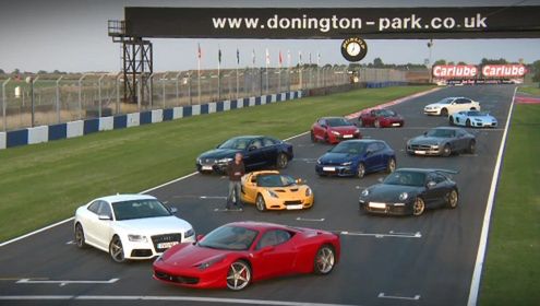 Test 11 sportowych samochodów w Donington