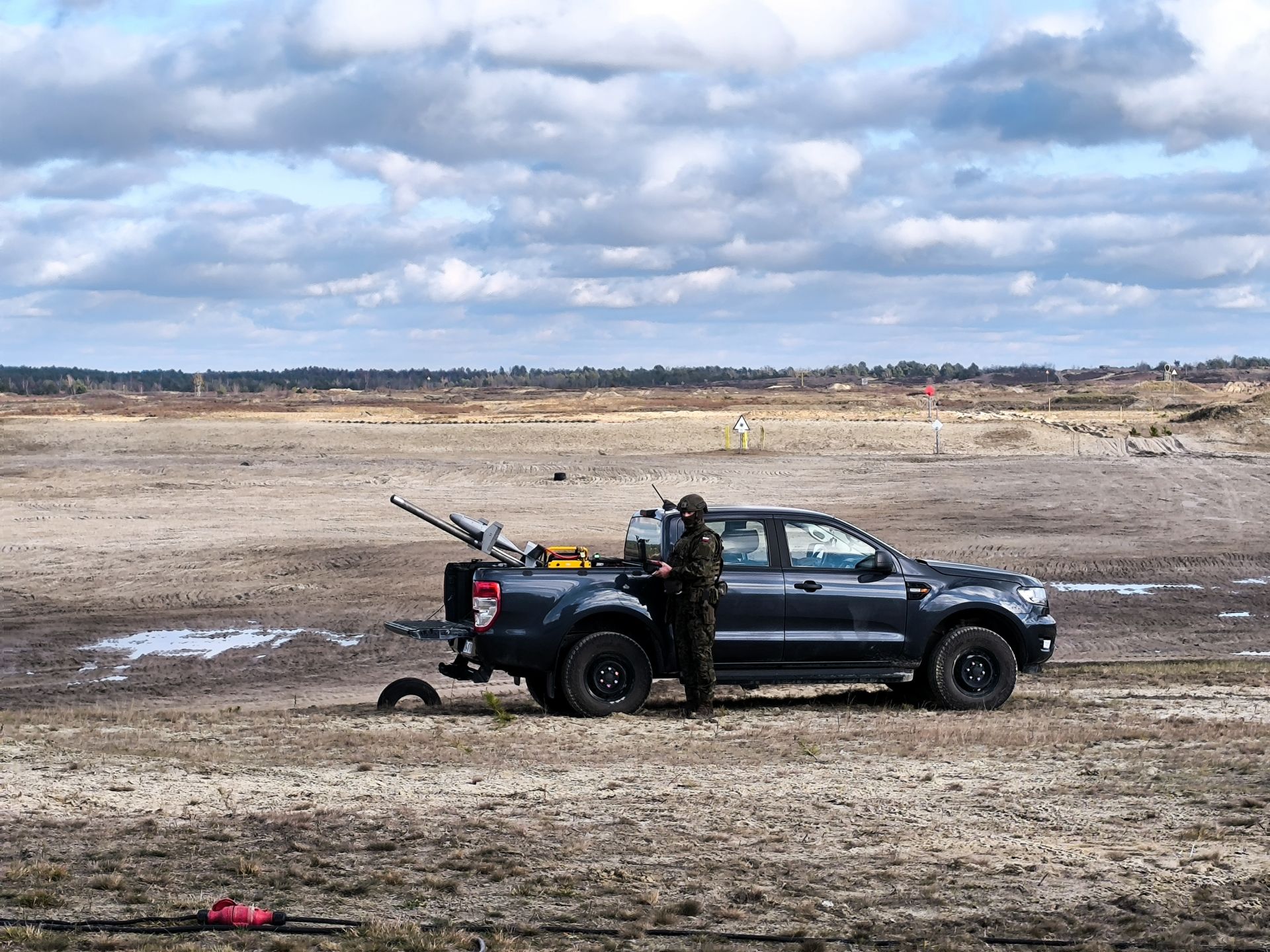 Pokaz systemu Merops na poligonie w Nowej Dębie