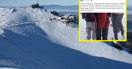 Na Kasprowy Wierch w adidasach. Ratownicy TOPR musieli ściągać młodych turystów