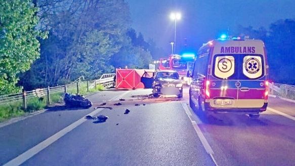 Tragiczny wypadek z udziałem motocyklisty