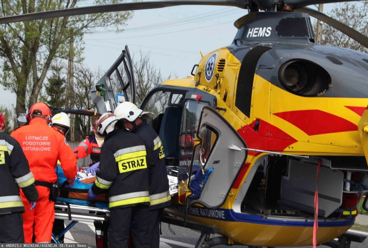 Słubice. Groźny wypadek na drodze krajowej, lądował helikopter LPR