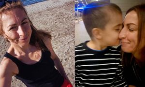 Justyna Kowalczyk z 5-LETNIM SYNKIEM bawi się na weselu! Odsłoniła nogi w czerwonej sukni (FOTO)