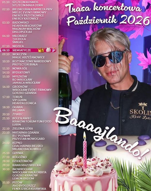 Skolim ujawnił grafik koncertowy