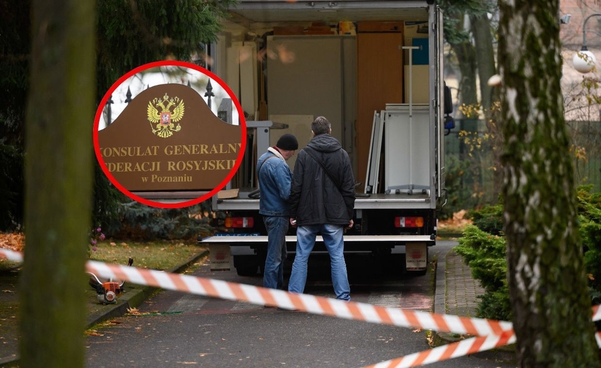 Są pierwsze zdjęcia. Rosjanie wyprowadzają się z konsulatu