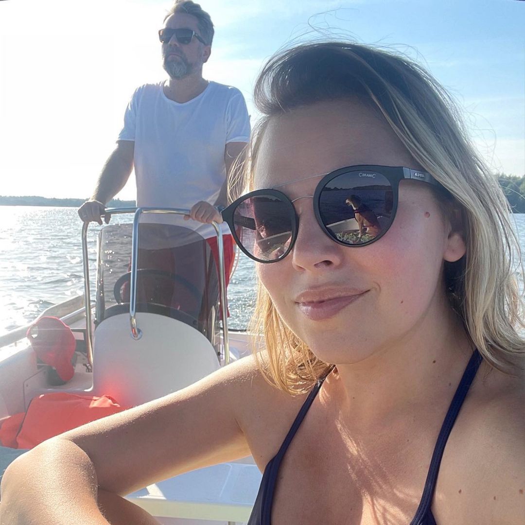 Aleksandra Kwaśniewska z mężem wypoczywają na Mazurach. Tylko pozazdrościć?