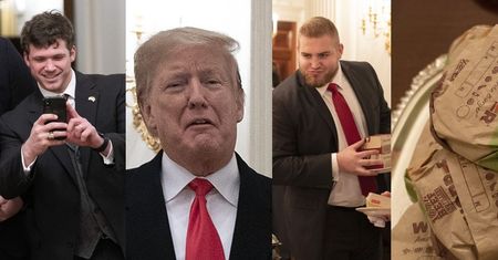 Trump podał na bankiecie dla sportowców... same fast foody! "Mamy wszystko, co lubię" (ZDJĘCIA)