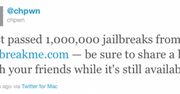 Ponad milion urządzeń odblokowanych dzięki JailbreakMe 3.0 pierwszego dnia!