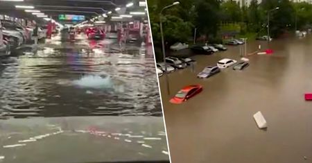 Moskwa sparaliżowana. Ulice zamieniły się w rwące rzeki