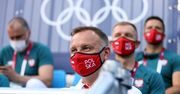 Tokio 2020. Duda kibicował siatkarzom. Komiczna reakcja zawodników