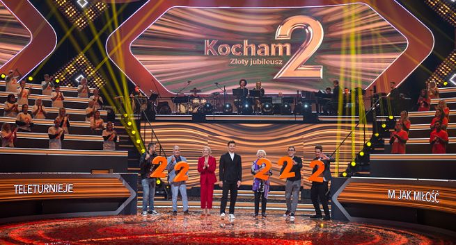 1,33 mln widzów nowego programu „Kocham Dwójkę. Złoty jubileusz”, TVP2 wiceliderem