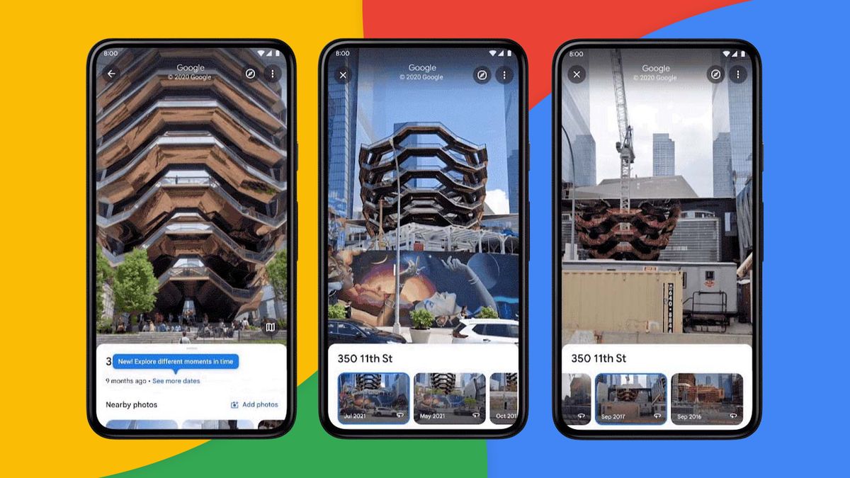 Podróżuj w czasie ze Street View. Teraz także na smartfonach 1
