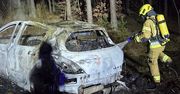 Wałcz: DW 179. Auto stanęło w ogniu. Szybka akcja strażaków