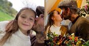 Internauci KRYTYKUJĄ Davida Beckhama za... całowanie w usta 9-letniej córki Harper (FOTO)