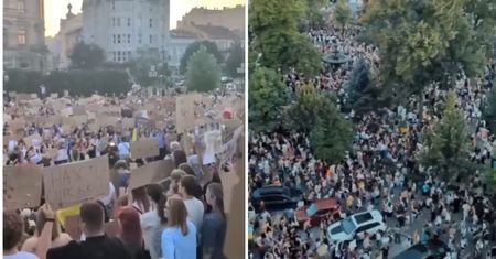 Tysiące wyszły na ulice Kijowa. Protest przeciw decyzji Zełenskiego