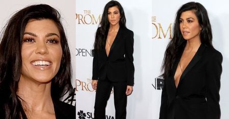 Kourtney Kardashian z dekoltem do pępka