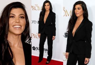 Kourtney Kardashian z dekoltem do pępka