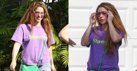 Shakira w młodzieżowej stylizacji NADAL szuka wymarzonej willi w Miami... (ZDJĘCIA)