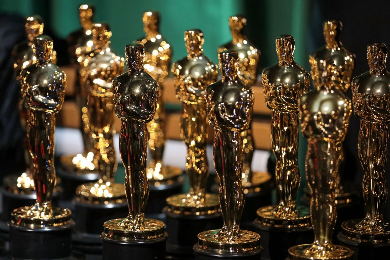 HOLLYWOOD, CALIFORNIA - MARCH 12: In this handout photo provided by A.M.P.A.S., Oscar statuettes are seen backstage during the 95th Annual Academy Awards on March 12, 2023 in Hollywood, California. (Photo by Al Seib/A.M.P.A.S. via Getty Images)