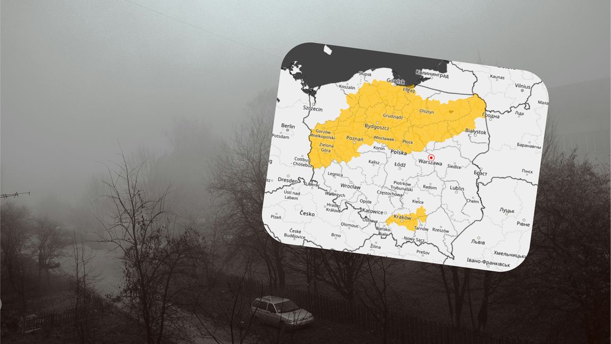Mapa mgieł w Polsce 