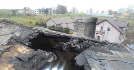 Pożar poddasza w Szwarszowicach