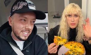 Rezolutna Helena Englert kupiła "słynną pizzę Książula", żeby wypromować SWOJĄ PIOSENKĘ. Spryciula?
