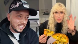 Rezolutna Helena Englert kupiła "słynną pizzę Książula", żeby wypromować SWOJĄ PIOSENKĘ. Spryciula?