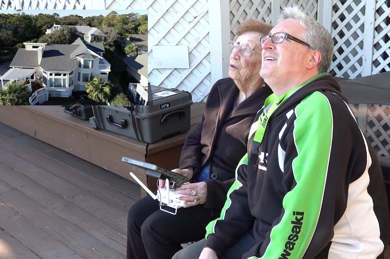Poznajcie Doris, 100-letnią pilotkę drona