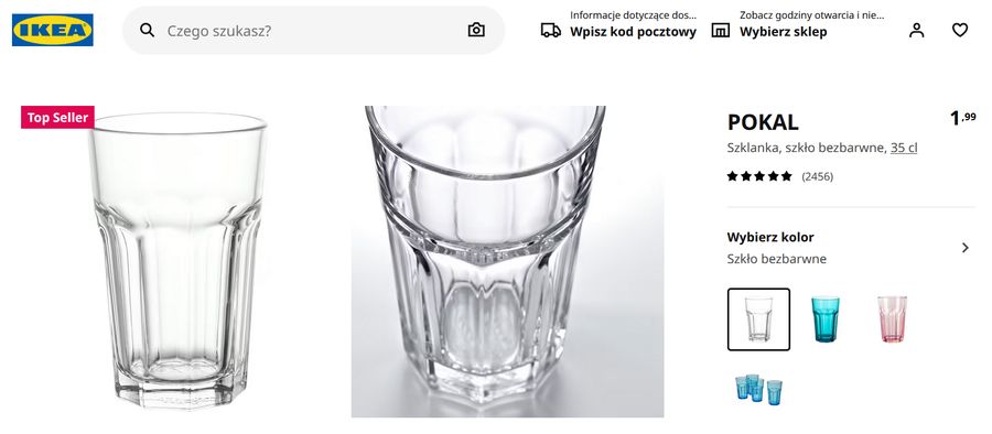 Ikea: szklanki z Rosji nadal w sprzedaży