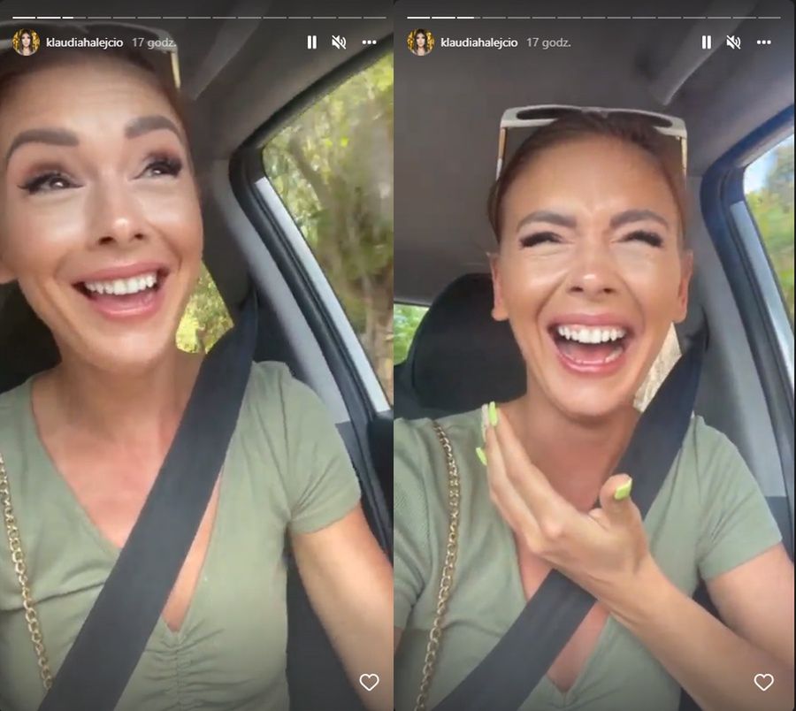 Klaudia Halejcio bawi się na Seszelach 