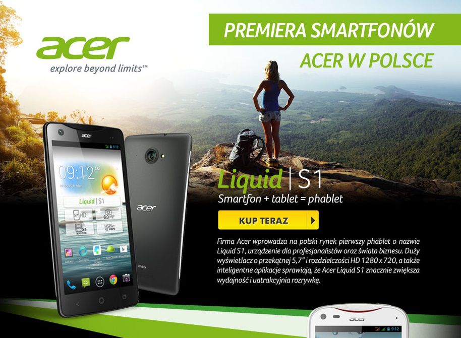 Smartfony Acera debiutują w Polsce