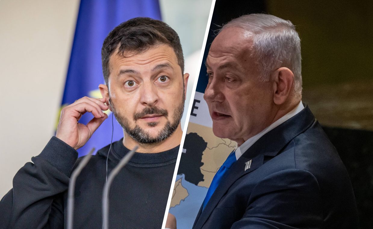 Volodymyr Zelenskyy, Benjamin Netanyahu